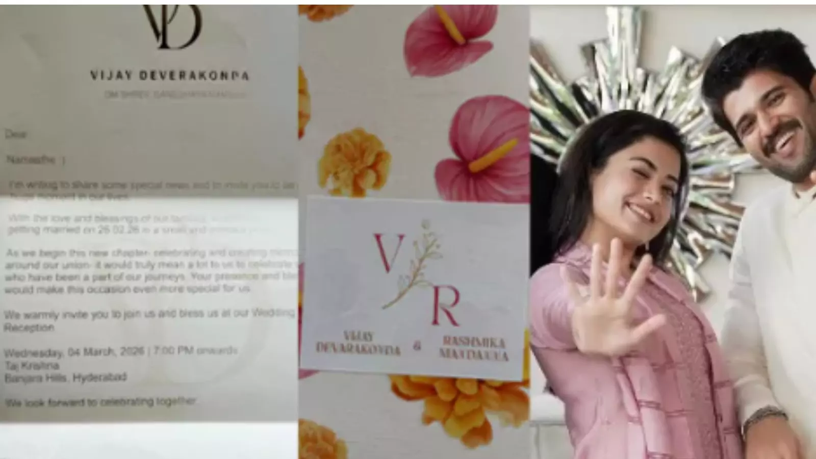 విజయ్ దేవరకొండ రష్మిక వివాహం ఈ నెల 26 న? విజయ్ దేవరకొండ రష్మిక వివాహం ఈ నెల 26 న?