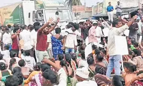 tension has arisen in kyatanapalle, mancherial district