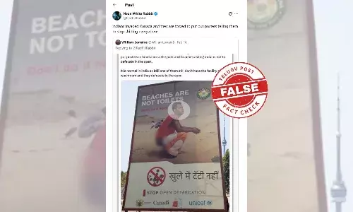 Fact Check: Canada Did Not Install ‘Open Defecation’ Billboards Targeting Indians - Viral Image Is From Ghana