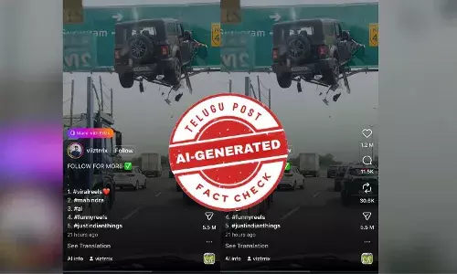 Fact Check: AI Video Falsely Shows Jeep Hanging on Delhi–Gurugram Expressway