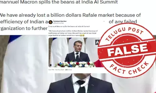 ఫ్యాక్ట్ చెక్: ఫ్రాన్స్ ప్రెసిడెంట్ రాఫెల్ డీల్ విషయంలో భారత్ ను విమర్శించారంటూ జరుగుతున్న ప్రచారంలో ఎలాంటి నిజం లేదు