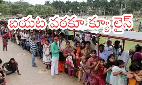 crowd of devotees has increased in tirumala crowd of devotees has increased in tirumala