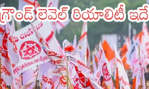 Janasena leaders protesting over nominated posts issue in Allagadda constituency. Janasena leaders protesting over nominated posts issue in Allagadda constituency.