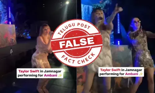 ఫ్యాక్ట్ చెక్: గుజరాత్ లోని ఓ పెళ్లి వేడుకకు హాజరైంది టేలర్ స్విఫ్ట్ కాదు. ఆమెను పోలి ఉన్న మహిళ