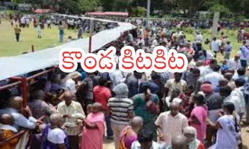crowd of devotees in tirumala has increased tremendously today crowd of devotees in tirumala has increased tremendously today