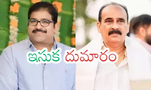 Damacharla Janardhan and Balineni Srinivasa Reddy amid the Ongole TDP Janasena clash over sand mafia allegations. Damacharla Janardhan and Balineni Srinivasa Reddy amid the Ongole TDP Janasena clash over sand mafia allegations.