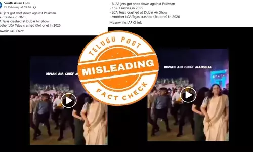 ఫ్యాక్ట్ చెక్: ఎయిర్ చీఫ్ మార్షల్ డ్యాన్స్ చేస్తున్న వీడియోను తప్పుదోవ పట్టించే వాదనతో షేర్ చేస్తున్నారు