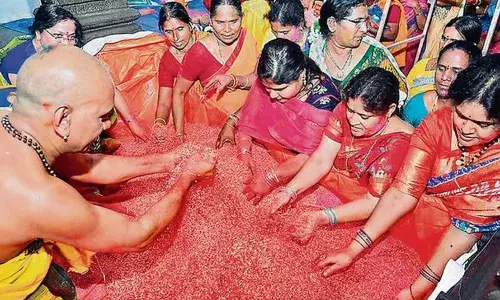 goati thalambras will be offered for the wedding of lord ram in bhadrachalam on the occasion of sri rama navami goati thalambras will be offered for the wedding of lord ram in bhadrachalam on the occasion of sri rama navami