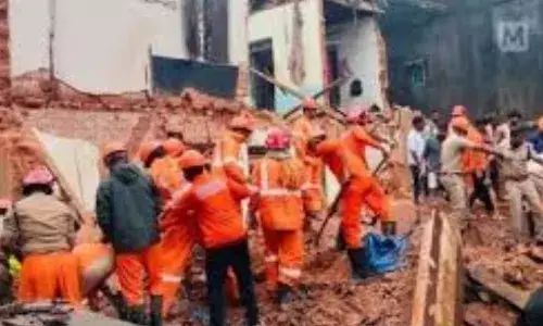 accident took place in hyderabad.four workers died in this accident.