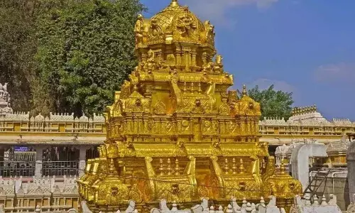 second day of the kumbhabhishekam on indrakeeladri in vijayawada