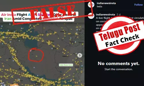 ఫ్యాక్ట్ చెక్: ఎయిర్ ఇండియా విమానం ఢిల్లీ నుండి ఇరాన్ మీదుగా ఎగరలేదు