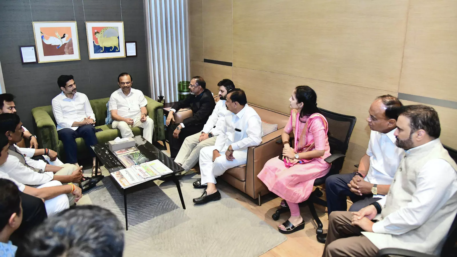 andhra pradesh minister nara lokesh has reached delhi
