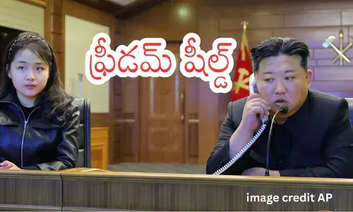 Kim Jong Un watching North Korea cruise missile launch test from warship screen