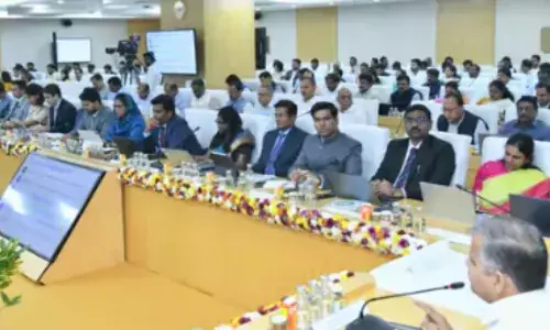 review was held on the land administration and revenue departments in the district collectors meeting