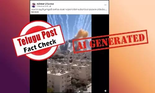 Screenshot of viral video claiming Iranian missiles penetrated Tel Aviv defense system – fact check reveals AI-generated footage
