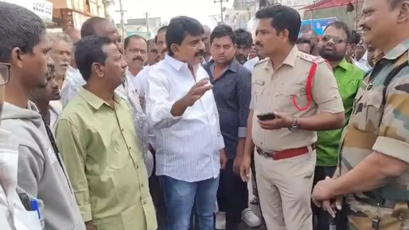 tension prevails in machilipatnam, krishna district