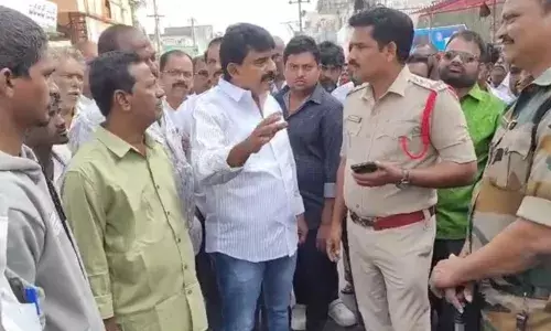 tension prevails in machilipatnam, krishna district