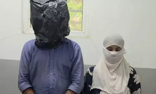 police have arrested a couple who were robbing patients in hyderabad