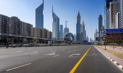great city of dubai has been devastated by the iran - israel war