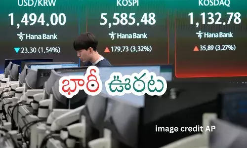 Asian stock market screens showing gains amid US-Iran tension easing