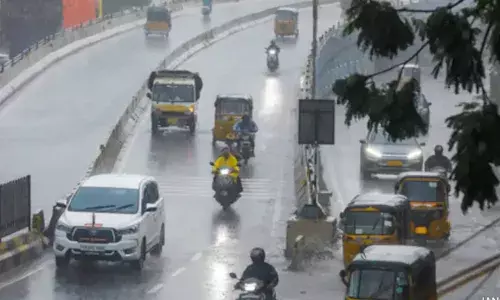 It rained in hyderabad