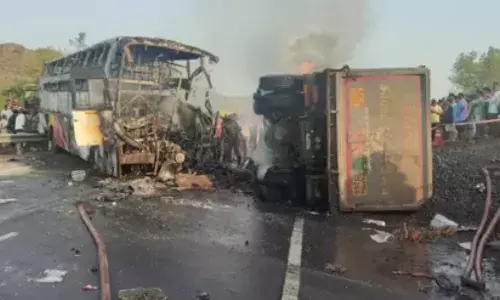 twenty-six people injured in bus accident in markapuram district