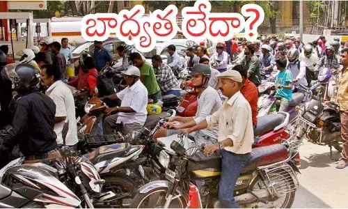 Petrol bunk displaying no stock board in Hyderabad amid petrol diesel shortage Hyderabad panic rumors. Petrol bunk displaying no stock board in Hyderabad amid petrol diesel shortage Hyderabad panic rumors.