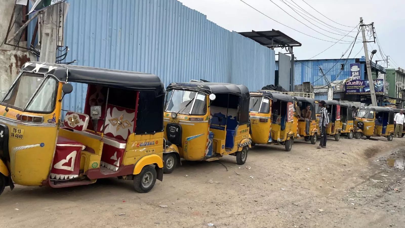 hyderabad auto drivers face gas woes