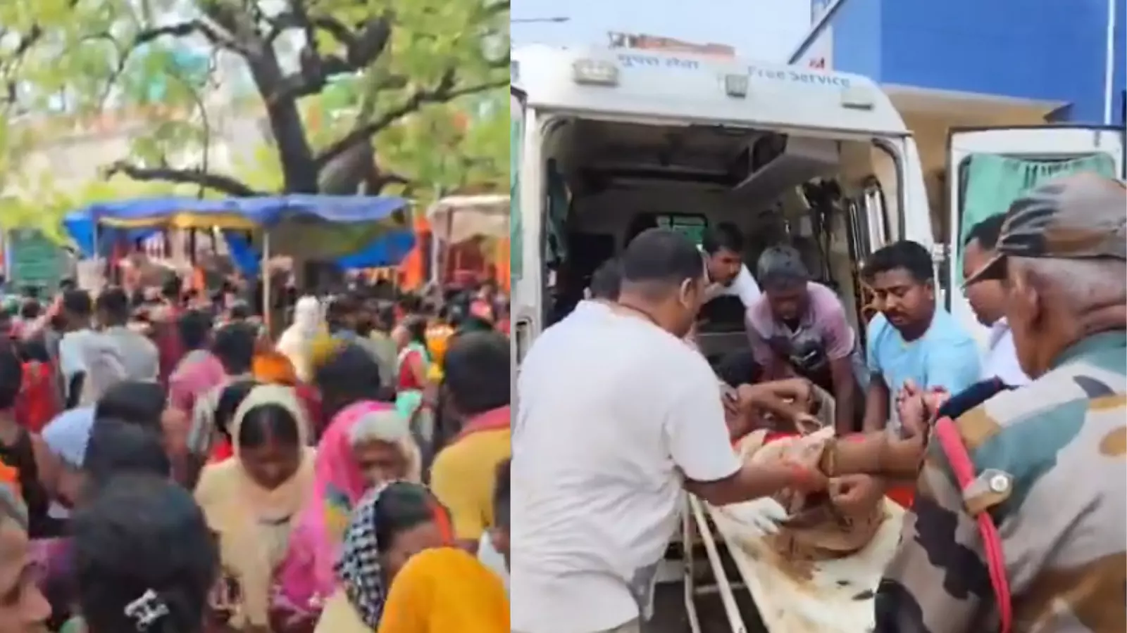 tragedy struck in bihar. stampade in temple