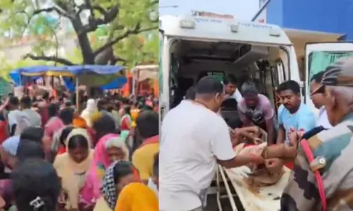 tragedy struck in bihar. stampade in temple