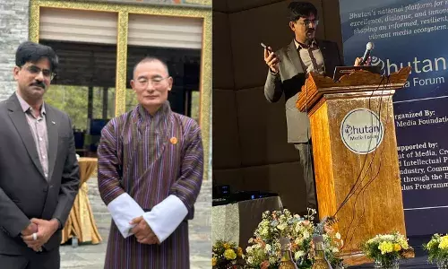 Sudhakar Reddy Udumula speaking at AI and media conference in Bhutan Sudhakar Reddy Udumula speaking at AI and media conference in Bhutan