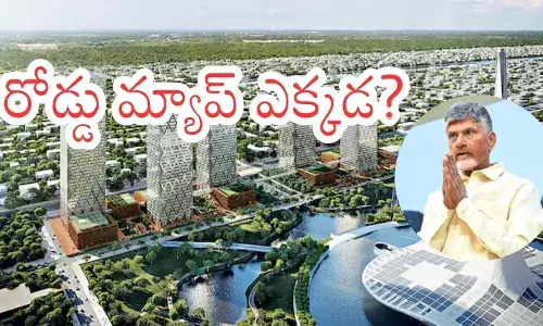 Construction works and government buildings in Amaravati highlighting the Amaravati capital development challenge.