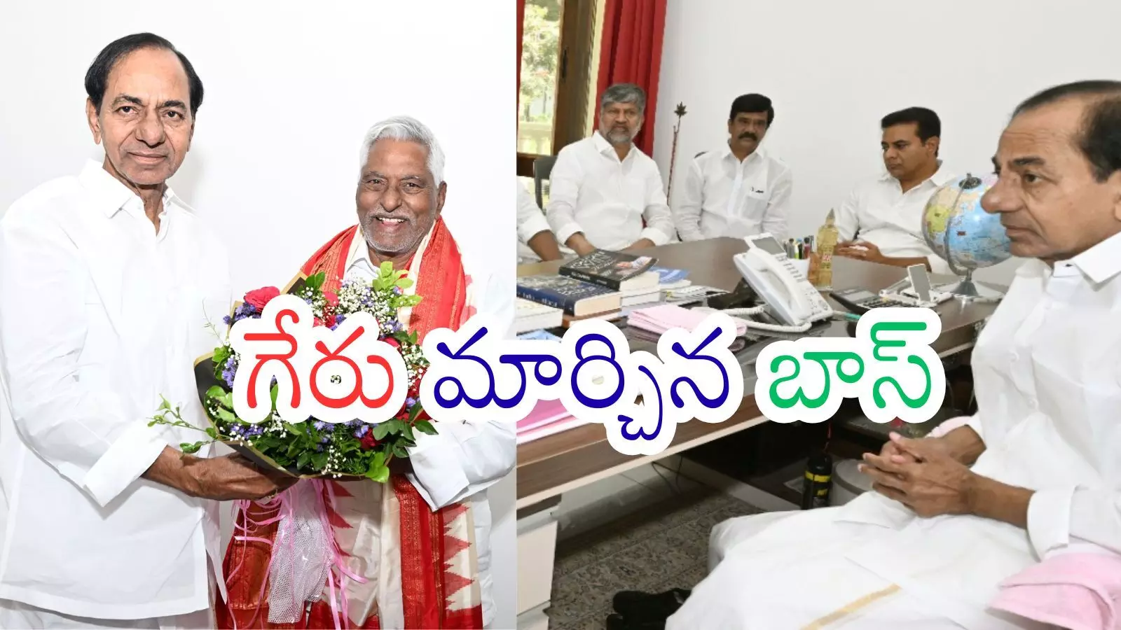 Farmers watching water flow from Kondapochamma Sagar canal highlighting the BRS comeback Telangana narrative