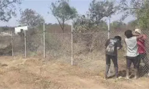 hydra fencing of vacant government land in aminpur is almost complete hydra fencing of vacant government land in aminpur is almost complete