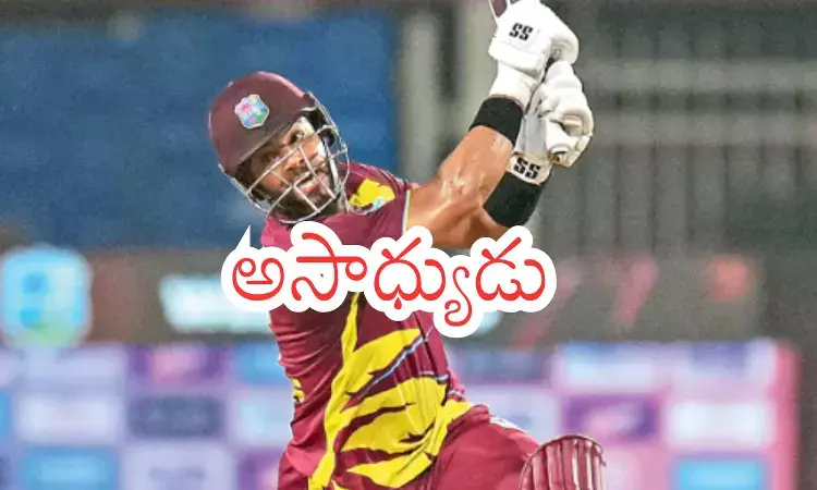 Shai Hope celebrates his unbeaten century as West Indies chase 250 against India in the second T20 International Shai Hope celebrates his unbeaten century as West Indies chase 250 against India in the second T20 International