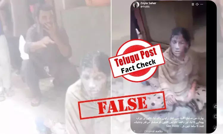 Screenshot of viral social media video falsely claiming a Muslim woman was attacked with acid in India, fact-check reveals Karachi, Pakistan connection. Screenshot of viral social media video falsely claiming a Muslim woman was attacked with acid in India, fact-check reveals Karachi, Pakistan connection.