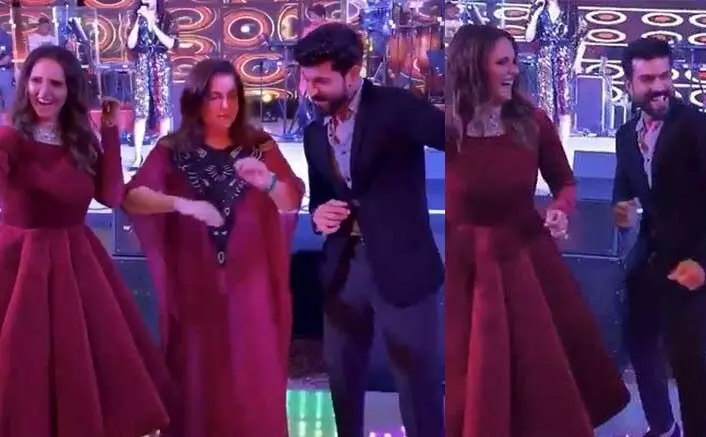 సానియా మీర్జా చెల్లి పెళ్ళిలో రామ్ చరణ్ రచ్చ సానియా మీర్జా చెల్లి పెళ్ళిలో రామ్ చరణ్ రచ్చ