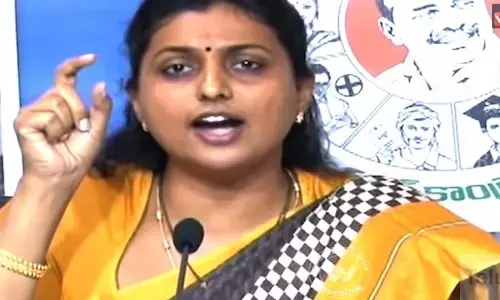 roja counter to chandrababu