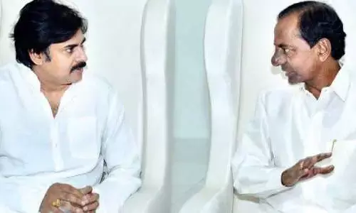 kcr and pawan attend at home programme