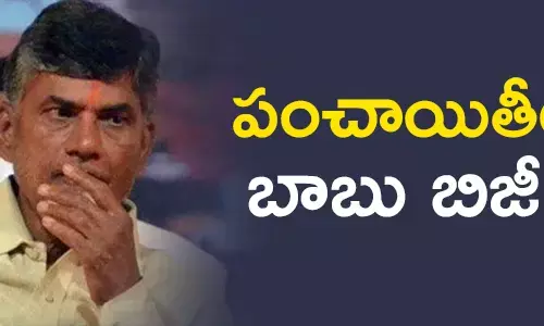 పంచాయితీల్లో బాబు బిజీ  ?
