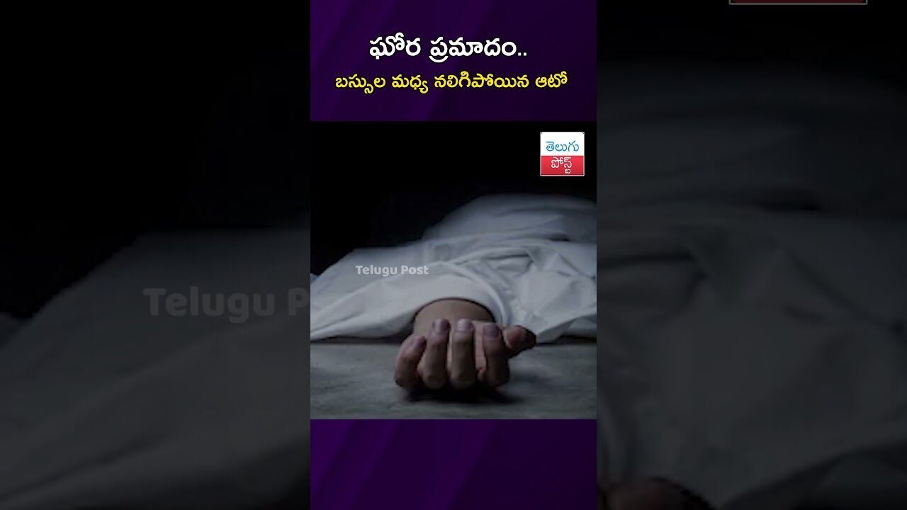 ఘోర ప్రమాదం.. బస్సుల మధ్య నలిగిపోయిన ఆటో #RoadAccident #Bhubaneswar #Odisha #DashcamVideo