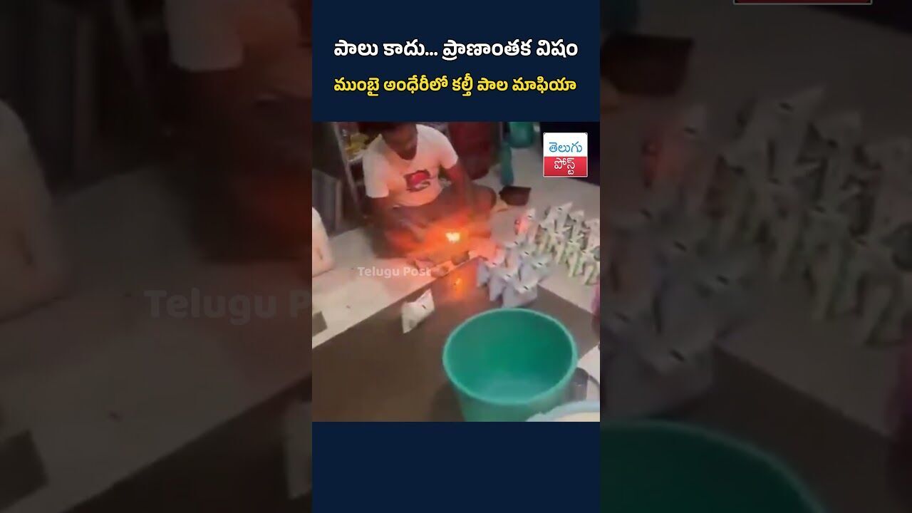 పాలు కాదు… ప్రాణాంతక విషం! ముంబై అంధేరీలో కల్తీ పాల మాఫియా#TeluguPost #telugu #post #news