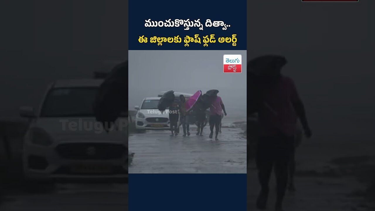 ముంచుకొస్తున్న దిత్వా.. ఈ జిల్లాలకు ఫ్లాష్‌ ఫ్లడ్‌ అలర్ట్‌ #TeluguPost #telugu #post #news